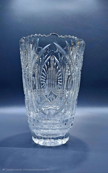Ваза олимпиада 80. Хрусталь. СССР.