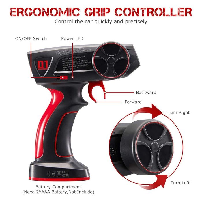 Чисто нов, НЕРАЗОПАКОВАН SGILE джип с дистанционно, 2.4 GHz RC дрифт..
