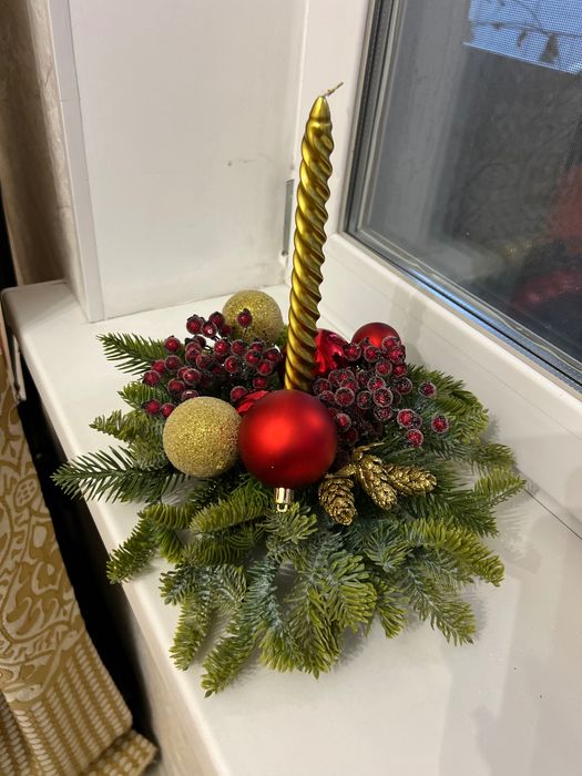 Новогодние композиции для декора стола,помещений