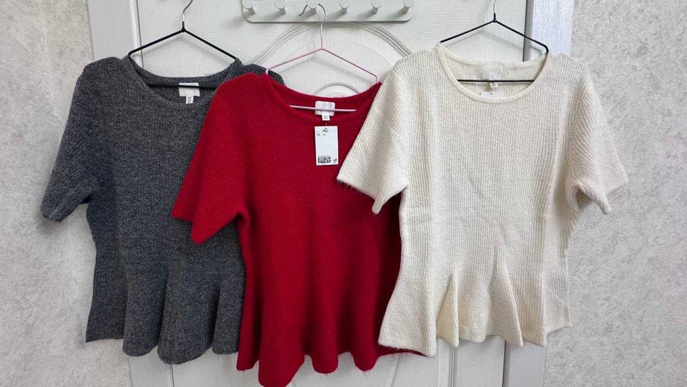 Новые блузки /рубашки хлопок /лен H&M, размер L /XL (50/58)