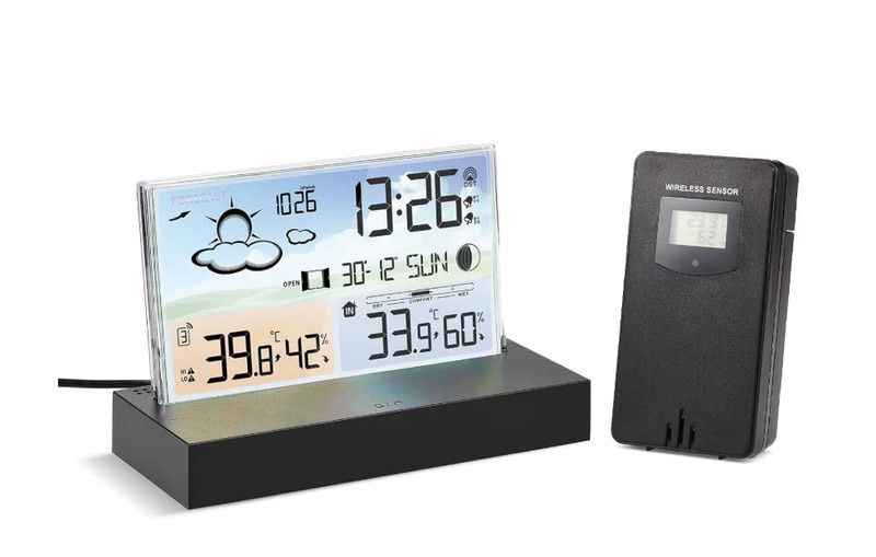 Statie Meteo Wireless cu Senzor Exterior, Afisaj Digital