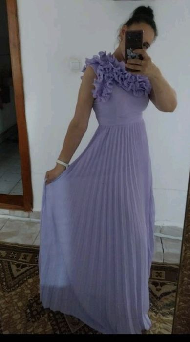 Rochie dama lunga de culoare lila