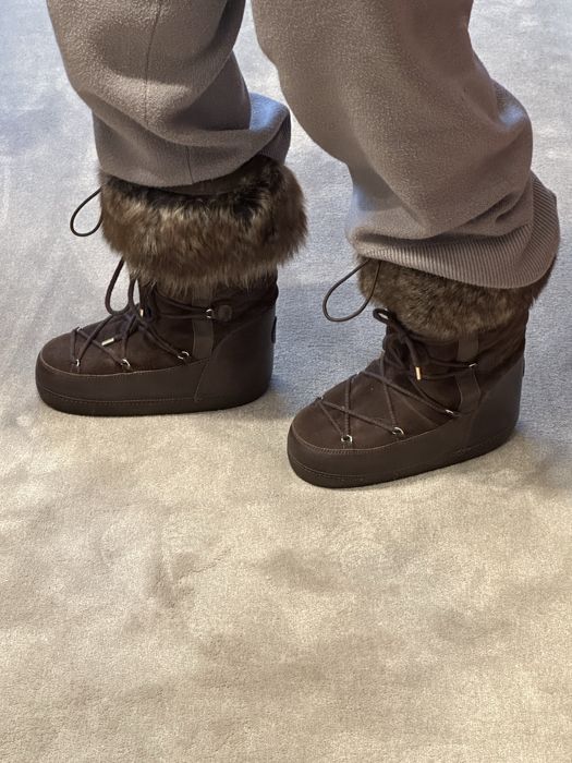 Cizme zapada piele Massimo Dutti, mas. 37, blana naturala