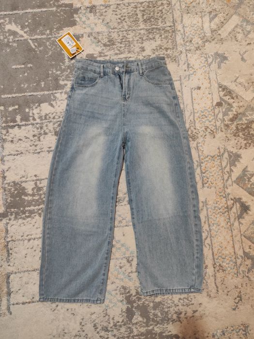 Джинсы широкие Л