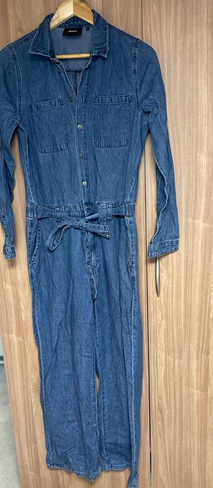 Дамски моден дънков гащеризон + подарък