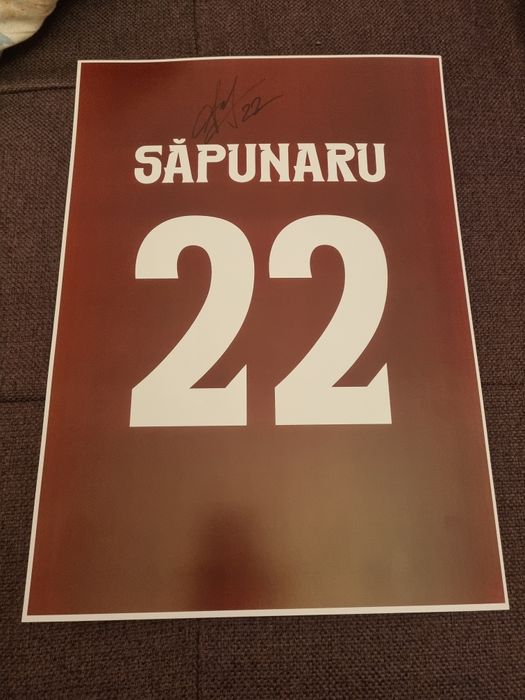 Pancarda semnata de Cristi Sapunaru