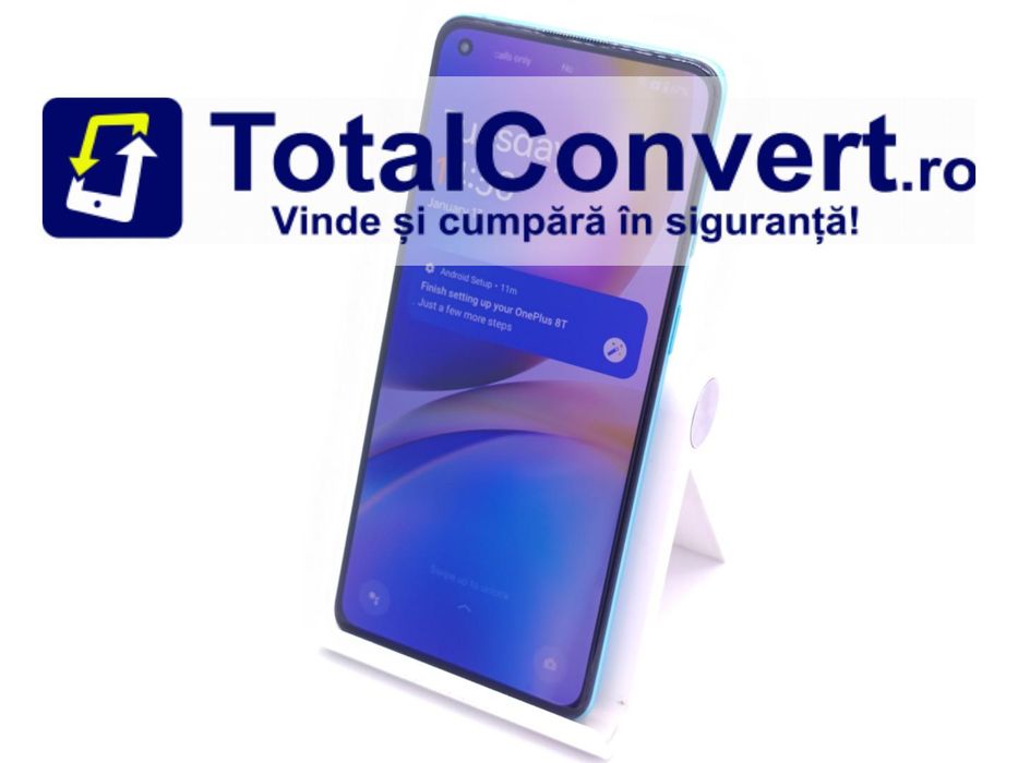 OnePlus 8T 5G 128GB Aquamarine Green 8GB, Garantie 24 luni | #D90220