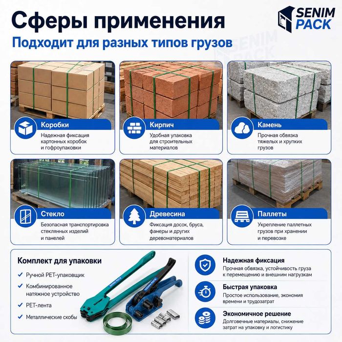 ПЭТ лента, ПП лента и стреппинг инструменты