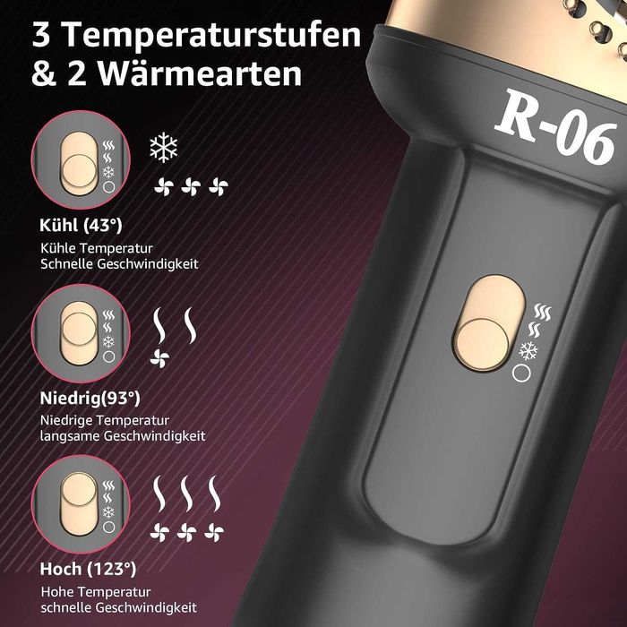 Многофункционална четка / сешоар за коса 1200 W R 06