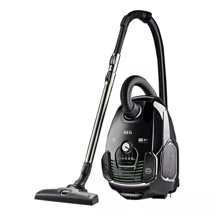 Aspirator cu sac AEG VX6, 650 W, E12 Hygiene-Filter, Negru