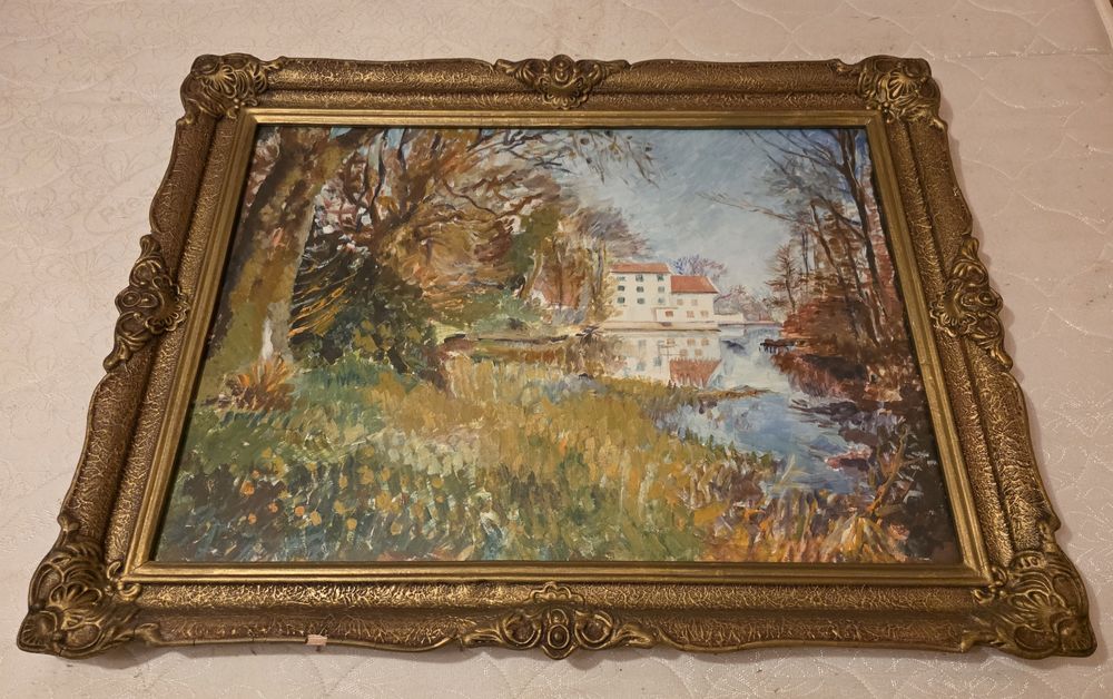 Tablou vechi pictat tablouri vintage 90x60