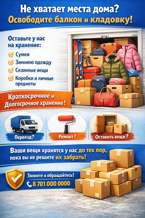 Хранение лишних вещей на складе