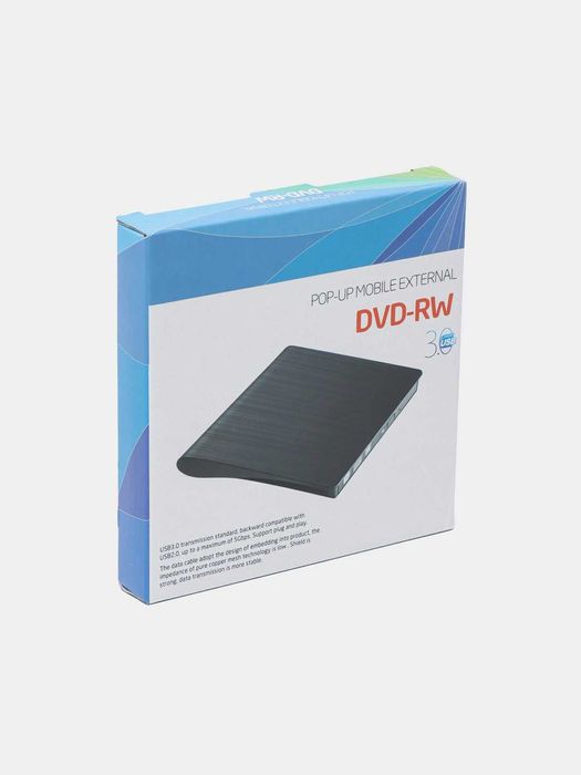 Noutbuklar va ish stollari uchun tashqi optik DVD RW USB 3.0 drayveri