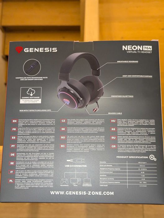 Casti Gaming Genesis NEON 764