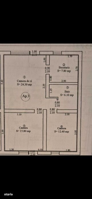Apartament 3 camere decomandat | Curte proprie | 2 locuri parcare
