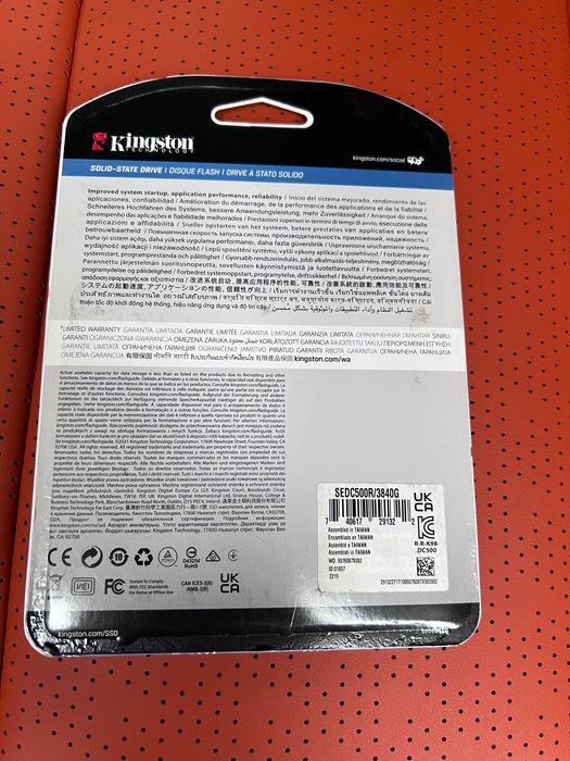 SSD Kingston DC500R 4TB