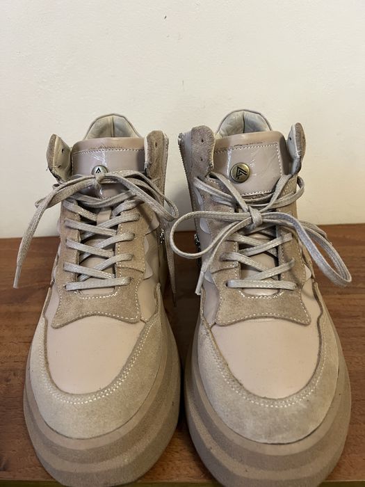 Зимни обувки, естествена кожа