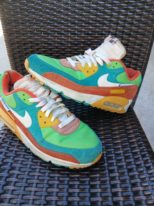 Nike Air Max 90 SE - "Roma Green/Sail Orange