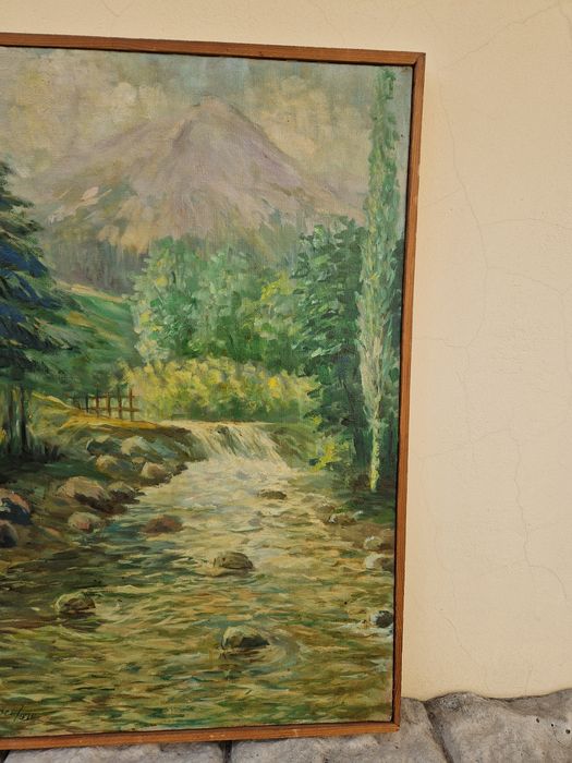 Иван Кънчев- Масло пейзаж платно- 1970 г.