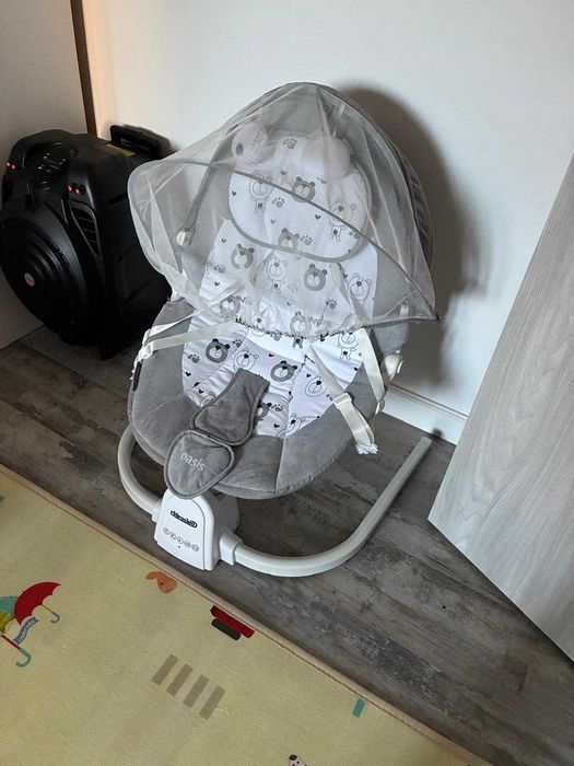 Vand patut , saltea patut plus toate accesorile patutului balansoar electric , turn de invatare