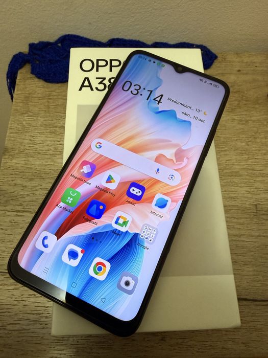 Oppo A38, Dual SIM, 128GB, 4GB RAM, 4G, Glowing Black