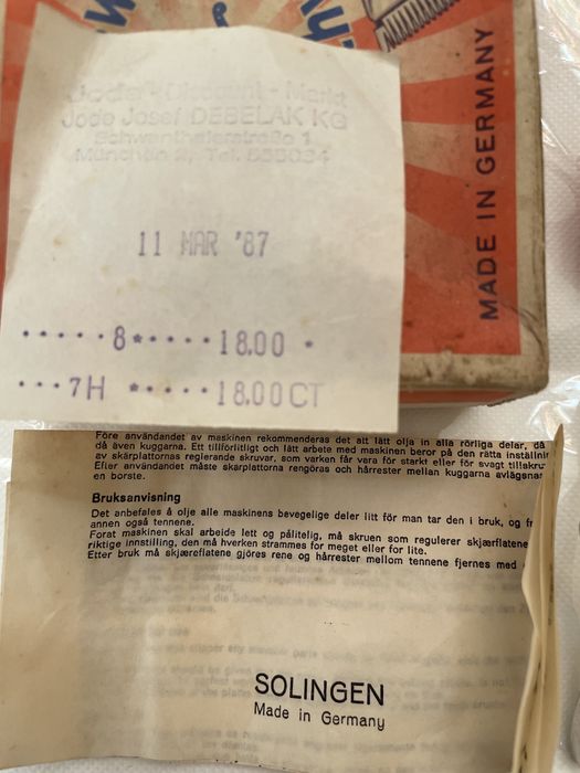 Masina de tuns manuala de colectie Soligen