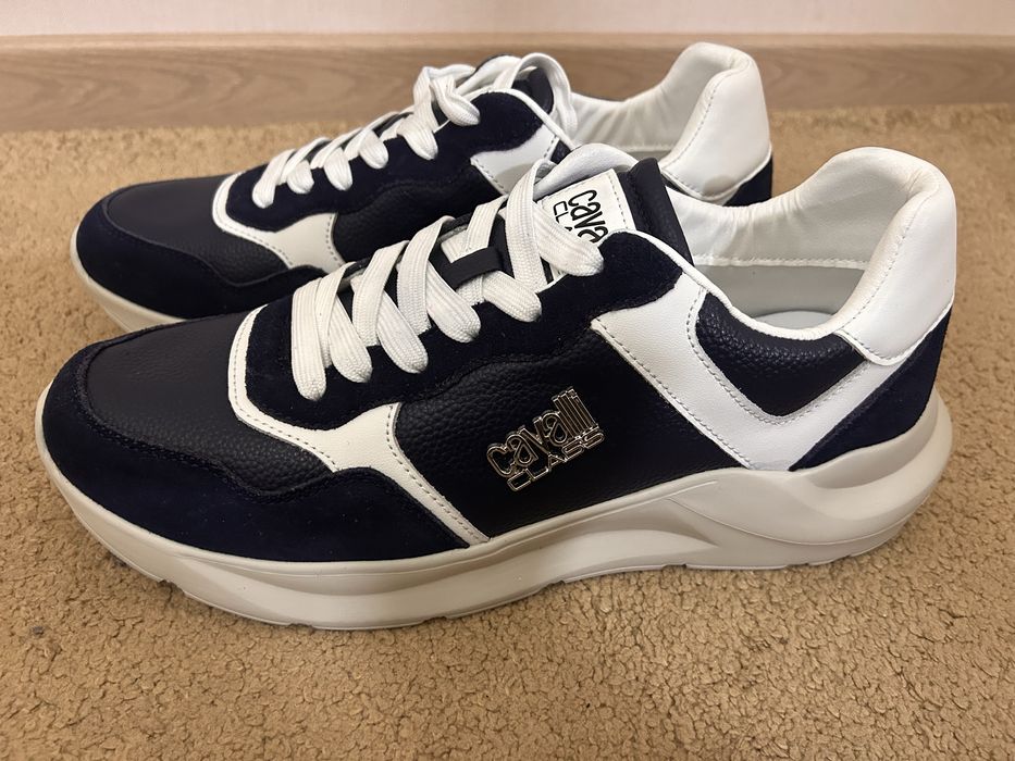 Cavalli class мужские кроссовки кожаные 44,45раз