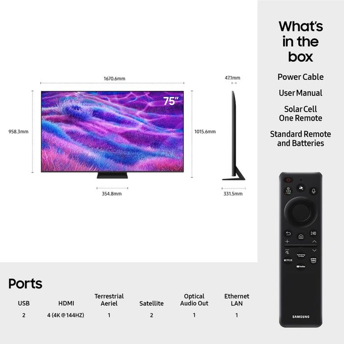 Samsung Neo QLED QN70F/QN80F 85" 4K 144Hz, Neo Quantum HDR (2025)