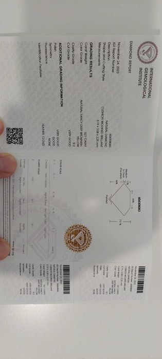 Diamante naturale - certificate IGI