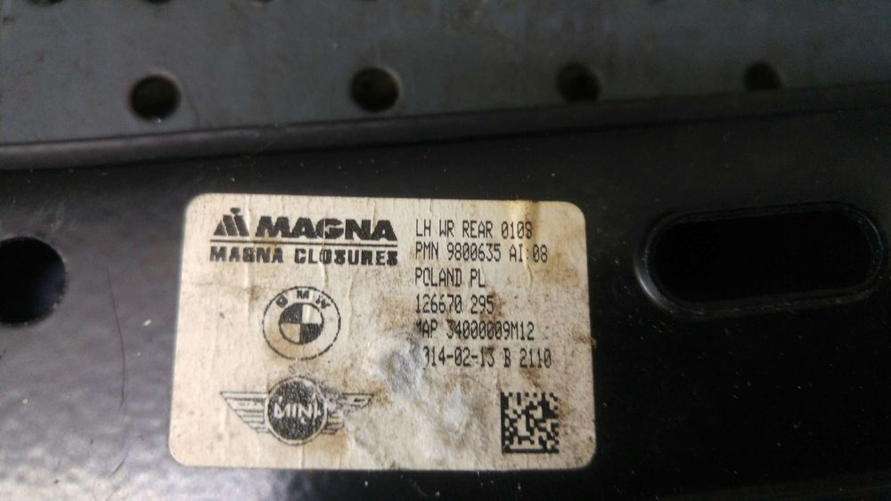 Macara geam stanga spate mini countryman r60 9800635 126670295 34000009m12