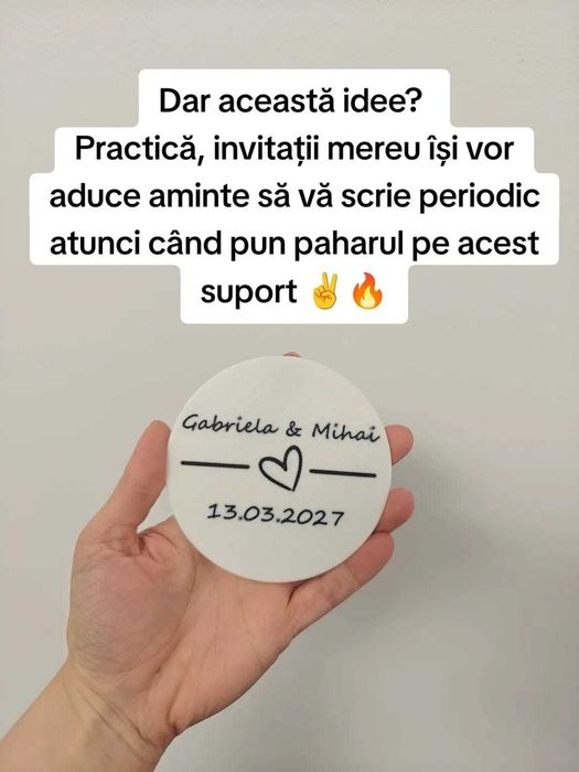 Mărturii nuntă/botez personalizabile