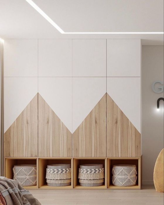 Встроенный детский шкаф, вместительный, под заказ