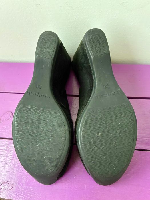 Дамски Официални Сандали Обувки на Платформа 36 номер Ест Велур