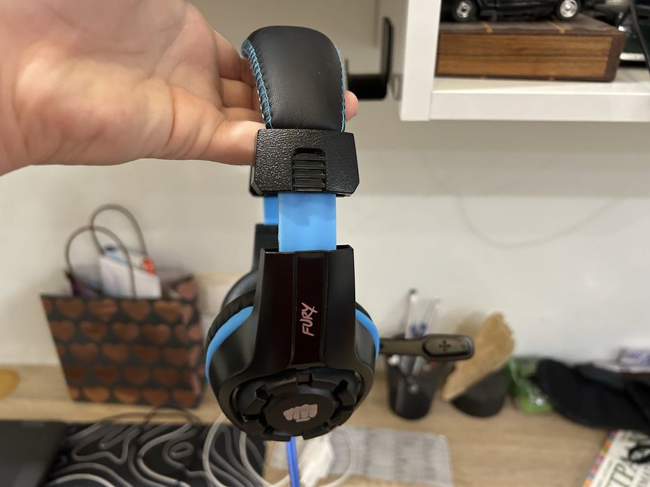 Гейминг слушалки Fury Wildcat с Адаптер