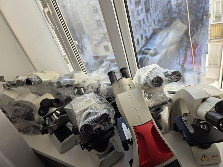 Микроскопы olympus, Leica