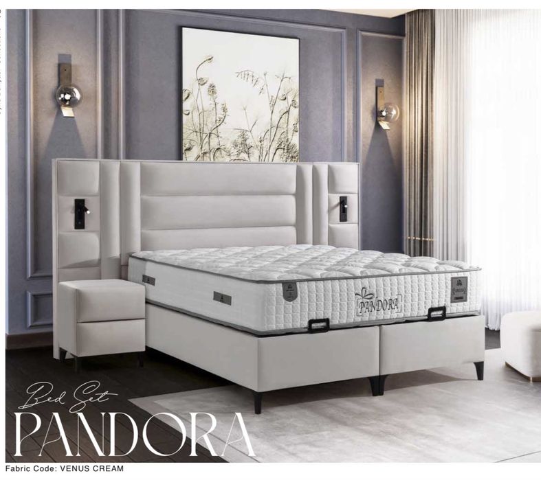 Тапицирана спалня Pandora - Venus Cream