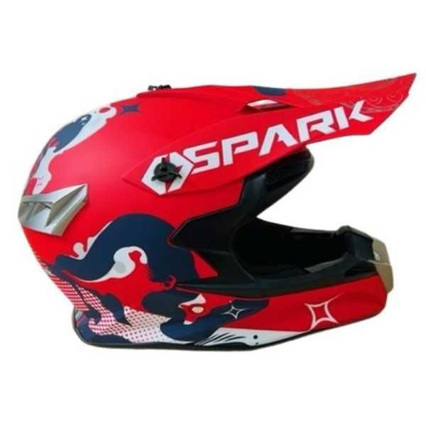 Кросова каска, За мотор, Атв, Велосипед, S, M и L размер, Червен