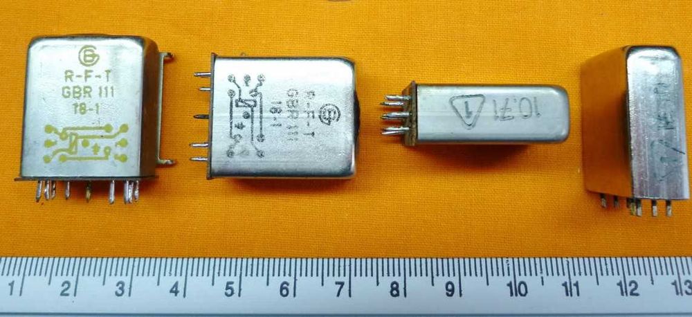 Releu rusesc RPV 2-7 150 Mhz 28V / releu german RFT GBR11 18-1