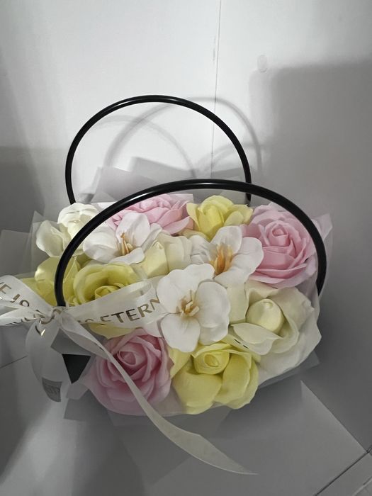 Цветы букеты мыльные розы