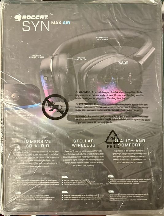 Casti gaming Roccat Syn Max Air sigilate factura garantie