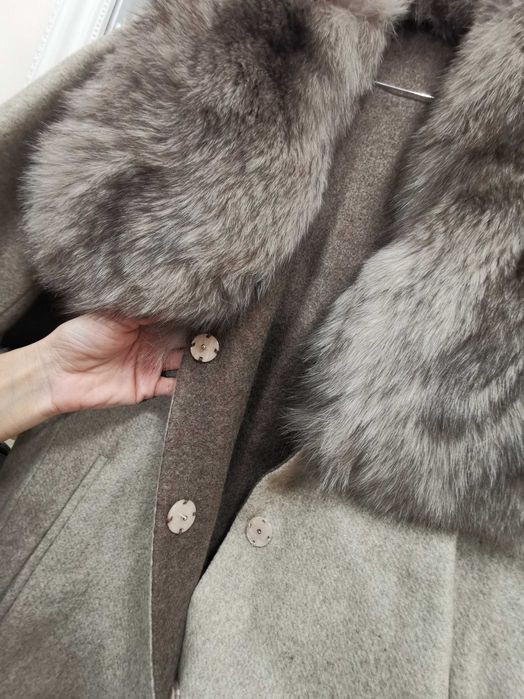 Палто от Алпака, с естествен косъм