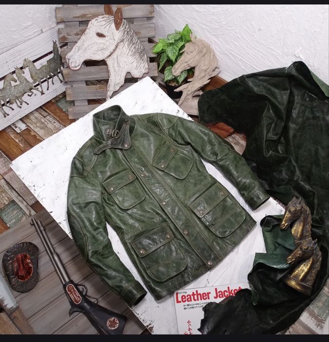 Кожанная куртка мужская