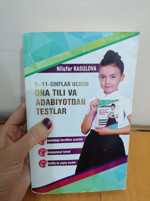 Kitob ona tili va adabiyotdan testlar