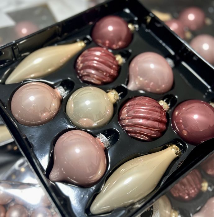 Стъклени коледни играчки Немско качество