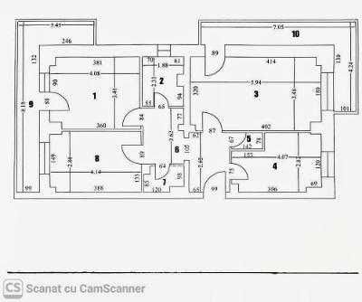 Ofer spre  inchiriere apartament ultracentral, nemobilat, 3 camere,  str. N. Balcescu, (cu intrare si de pe Calea Bucuresti), etaj 1