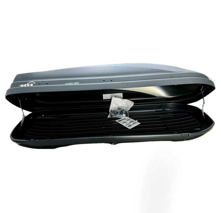 Багажник тип автобокс HAKR Magic Line 320 сив мат кутия за автомобил