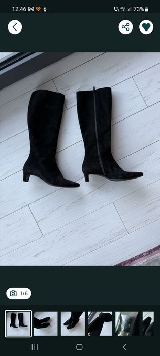 Cizme piele toc kitten