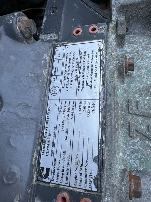 Motor complet DAF LF 220 cai - CE162C