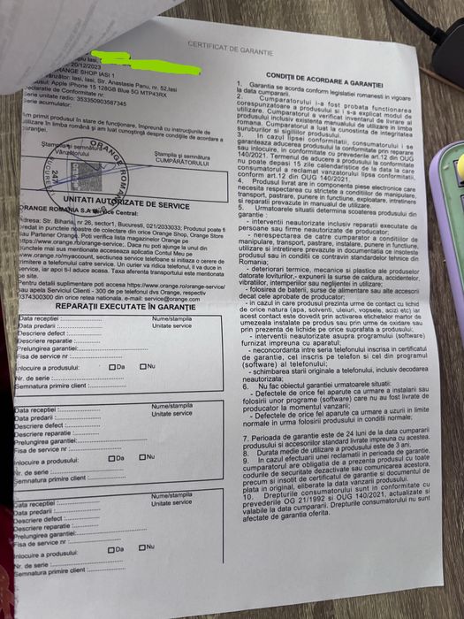 IPhone 15 128 GB Blue Impecabil la cutie Neverlocked