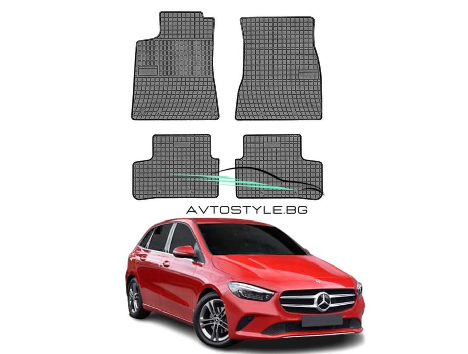 Гумени стелки за Mercedes B class W247 след 2018 г., Frogum- El Toro